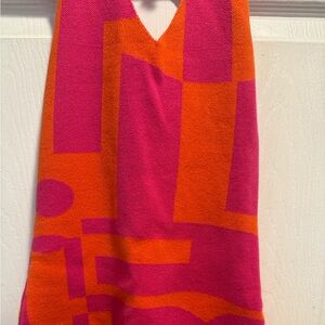 Peppermayo Pink and Orange Geometric Skirt